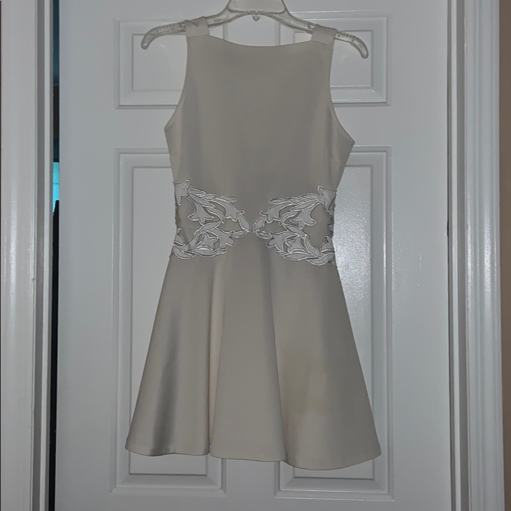 White Open Back Dress